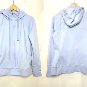 Athleta Triumph Light Blue Hoodie Sweatshirt